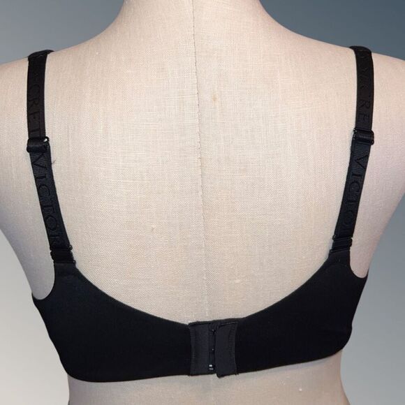 Plus Size Victoria’s Secret Black Lined Demi Bra Size 38DDD - Picture 4 of 5
